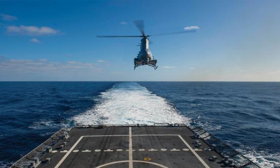 The large flight decks of both LCS variants make them ideal for maritime counterinsurgency. The Freedom variant’s flight deck is large enough to carry two Fire Scout unmanned vehicles.